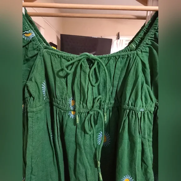 Free People Emory Embroidered Midi Dress Size XS - Picture 6 of 15